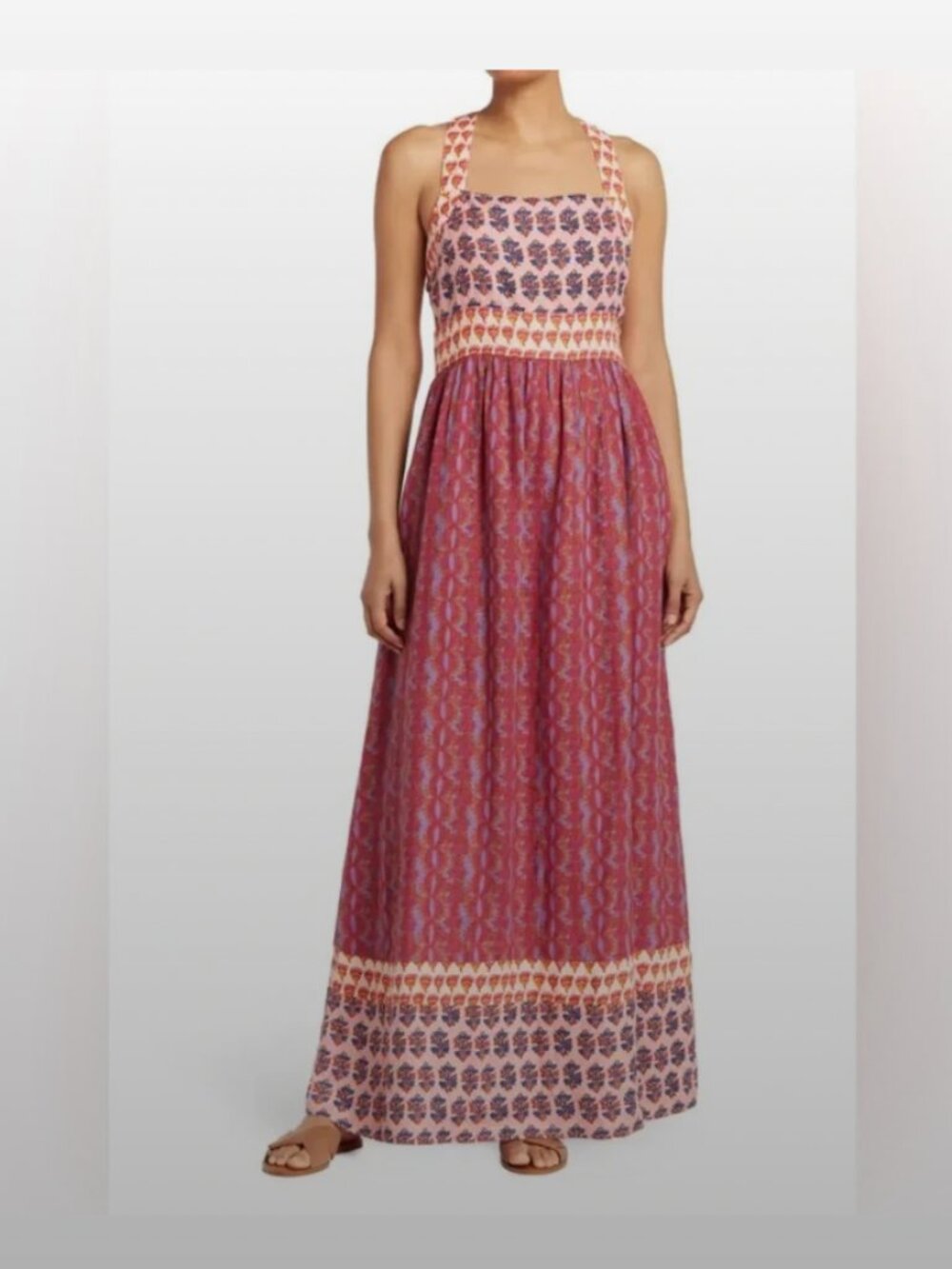 NWT Faherty Gracie Maxi Dress in Bali Bloom Sz L